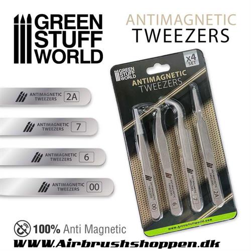 pincet sæt GSW - 100% Anti-magnetic QUARTZ Tweezers SET